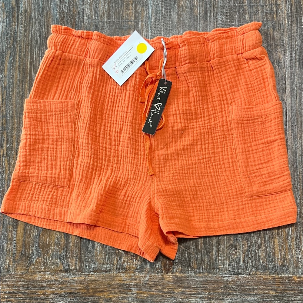 NWT Velvet Heart Vibrant Orange Cargo Shorts